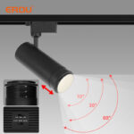 3CCT Smart Professional 30W LED Track Light Adjustable Aluminum Rail Spotlight for Project Lighting in Showroom Shop Exhibition