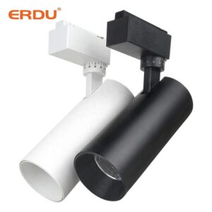 ERDU Modern Commercial New Design Track Spotlight Aluminum Linear Rail 12w 30w Cob Spot Lighting Led Track Light System